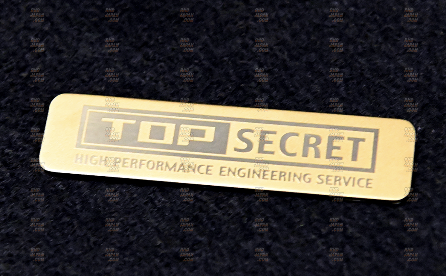 Top Secret Titanium Logo Plate Emblem - Gold